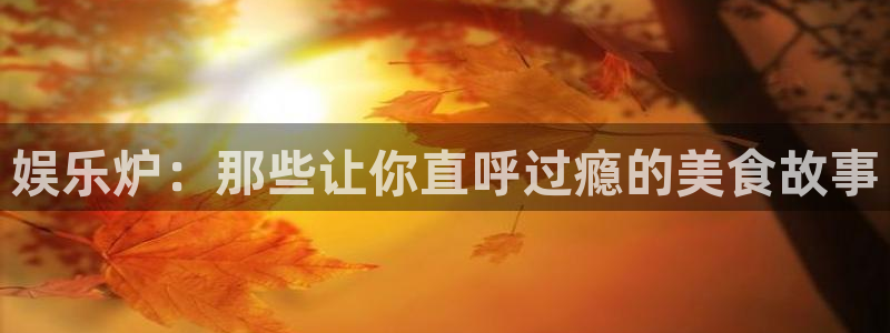 壹号app下载苹果：娱乐炉：那些让你直呼过瘾的美食故事